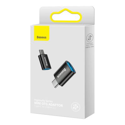 5. Baseus Ingenuity Series USB-C-zu-USB-A-10-Gbit/s-Adapter – Schwarz