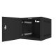 4. LANBERG Wandregalschrank 10" 4HE 280x310 SCHWARZ, METALLTÜREN (ZUSATZVERPACKUNG) WF10-2304-00B