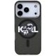 3. Karl Lagerfeld IML Glitter Karl & Choupette Sketch Logo MagSafe Hülle für iPhone 17 Pro - Schwarz