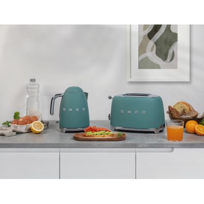 16. Smeg Wasserkocher 50er Jahre Stil Smaragdgrüner Wasserkocher
