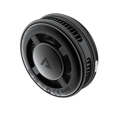3. Acefast E47 Qi2 25W Magnetisches kabelloses Ladegerät mit Kühlung – Schwarz