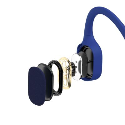 4. Shokz OpenSwim Kabellose Knochenleitungskopfhörer Blau