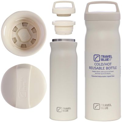 TRAVEL BLUE THERMOSFLASCHE CREMEFARBEN
