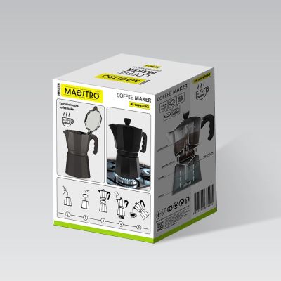 11. MR-1666-6-BLACK MAESTRO 6-Tassen-Kaffeemaschine