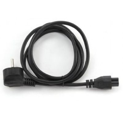 2. GEMBIRD Stromkabel für Notebooks, Cloverleaf CEE 7/7 -> C5 (3-polig), VDE, 3 m, schwarz