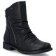 7. Rieker 74853-00 Wasserdichte schwarze Leder-Ankle-Boots für Damen