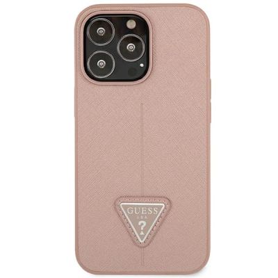 3. Guess GUHCP14LPSATLP iPhone 14 Pro 6.1 "rosa / rosa Hardcase SaffianoTriangle Logo