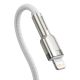 3. Baseus Cafule Series Metal Data USB-C / Lightning 20W PD-Kabel 2 m - Weiß