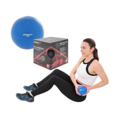 Gewichtsball mit 1 kg Gewicht, blau, ENERO FIT
