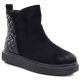 Gefütterte schwarze Damen-Ankle-Boots Potocki Z25-JE19365