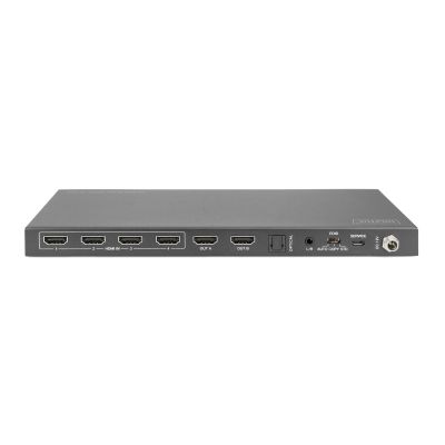 2. HDMI-Switch/Matrix mit 4/2 Anschlüssen, 4K 60Hz UHD HDR, HDCP 2.2, EDID-Audio und Fernbedienung
