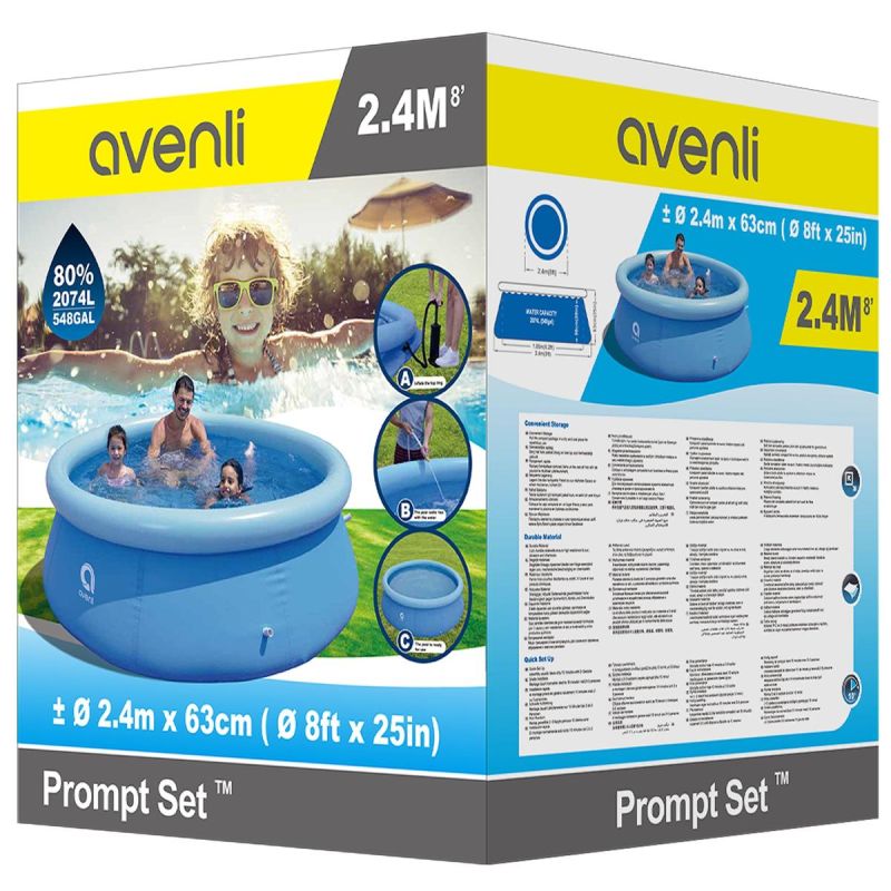 11. Aufblasbarer Pool mit aufblasbarem Halsband 240 x 63 cm 17792