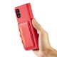 14. Magnetkartenetui Hülle für Samsung Galaxy A13 5G Tasche Geldbörse Kartenhalter Rot