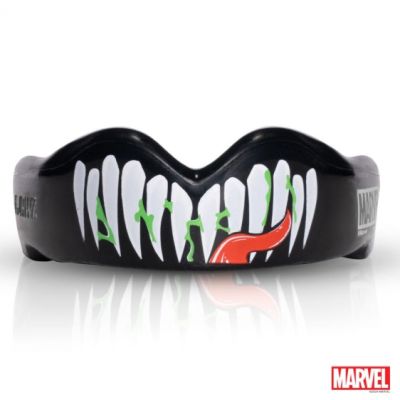 6. OZ-TT "Extro Marvel Deadpool" Mundschutz Rot und Schwarz SENIOR