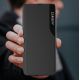 13. Eco Leather View Case elegante Hülle mit Überschlag und Standfunktion für Samsung Galaxy A73 blau
