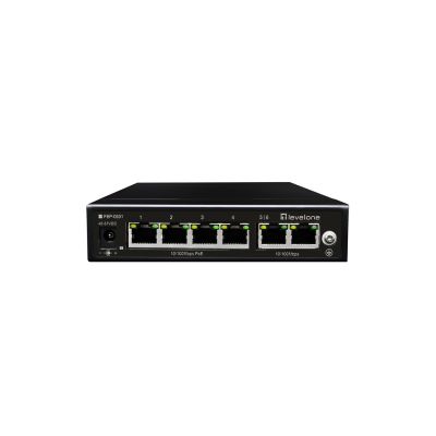 LevelOne FE PoE+ Switch 6-Port 60W 100Mbps