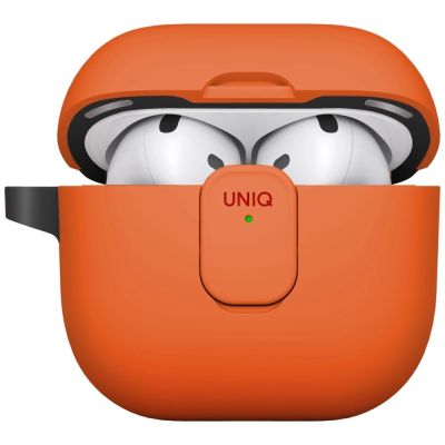 3. Uniq Clyde Lock Case für AirPods 4 – Orange