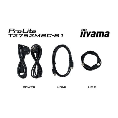 16. iiyama ProLite T2752MSC-B1 Computermonitor 68,6 cm (27") 1920 x 1080 px Full HD LED-Touchscreen Schwarz