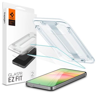 Spigen Glas.tR EZ Fit gehärtetes Glas für Samsung Galaxy S24 FE (2 Stück)