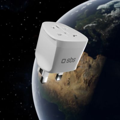 9. SBS UK Reiseadapter – Universal – Weiß