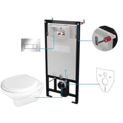 6-in-1 Unterputz-WC-Set