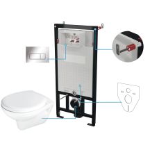 6-in-1 Unterputz-WC-Set