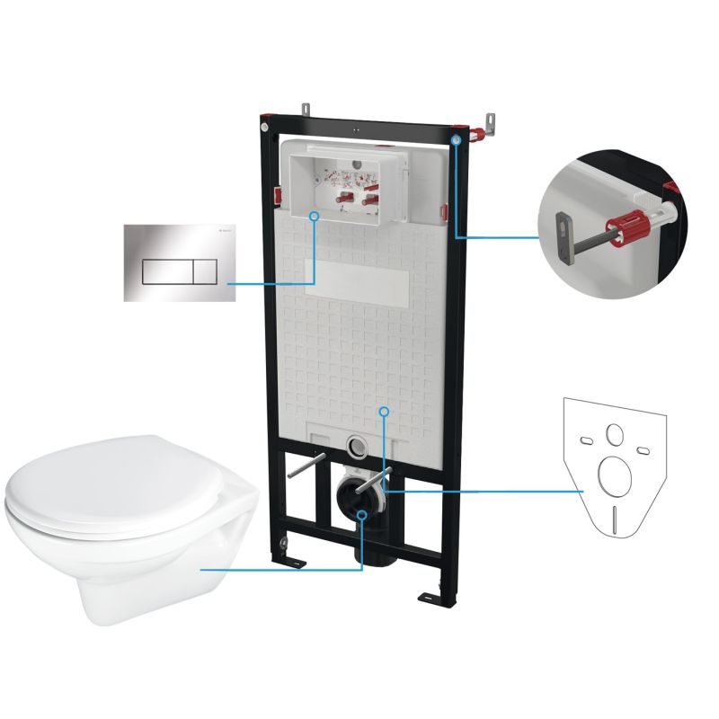 6-in-1 Unterputz-WC-Set