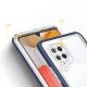 4. Klare 3in1 Hülle für Samsung Galaxy A42 5G Frame Gel Cover Blau