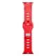 6. 3mk Silikon- Watch für Apple Watch 42/44/45/49 mm – Rot