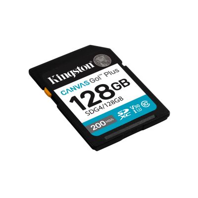 3. Kingston Canvas Go Plus SDG4/128GB Speicherkarte (128GB; Klasse U3, V30; Speicherkarte)