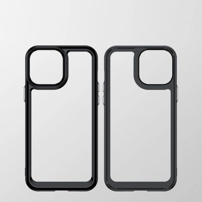 3. Outer Space Case für iPhone 12 Pro Max Hardcover mit Gelrahmen blau