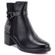 6. Gefütterte Damen-Ankle-Boots mit Blockabsatz, schwarz, Potocki SZ12873