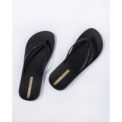4. Ipanema Damen-Flip-Flops Bossa Soft V, bequem, schwarz, modisch