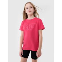 Mädchen-T-Shirt mit Aufdruck, regulär, Größe 4F 4FJWSS25TTSHF2176-55S