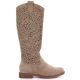 2. Beige Damenstiefel mit Lochmuster, S.Barski HY61-8023