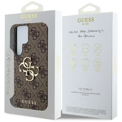 8. Guess Big 4G Logo Classic Logo Hülle für Samsung Galaxy S25 Ultra braun
