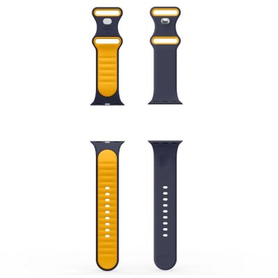 6. Spigen Nano Pop Strap für Apple Watch 40/41/42 mm - Marineblau/Orange