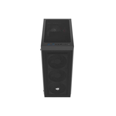 7. FURY SHOBO SH8F MIDI-TOWERCASE MIT FENSTER, SCHWARZ