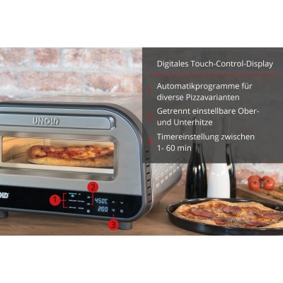 7. Unold 68816 1700W Silberner Pizzaofen