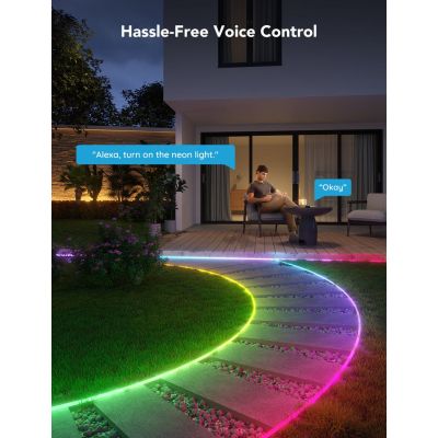 8. Govee H61A8 Outdoor-Neon-LED-Streifen, 10 m, mit WLAN, Bluetooth und RGBIC
