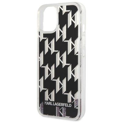 6. Karl Lagerfeld KLHCP14SLMNMK iPhone 14 6.1" Hardcase schwarz / schwarz Liquid Glitter Monogram
