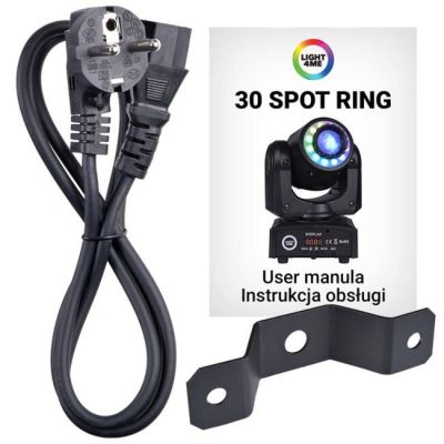 6. LIGHT4ME 30 SPOT RING - LED Moving Head, 30 W
