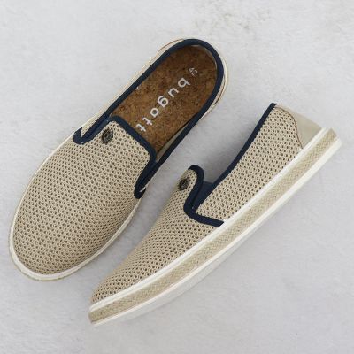 4. Herren-Espadrilles zum Hineinschlüpfen, beige, Bugatti 321-ASP61-6900