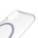 7. Puro Lite Mag TPU+PC-Hülle kompatibel mit MagSafe für iPhone 17 – Transparent mit rosa Ring