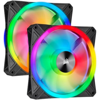 16. Corsair | QL-Serie Dual 140-mm-PWM-Lüfter-Kit mit CORE Lighting Node | QL140 RGB-Beleuchtung | Gehäuselüfter