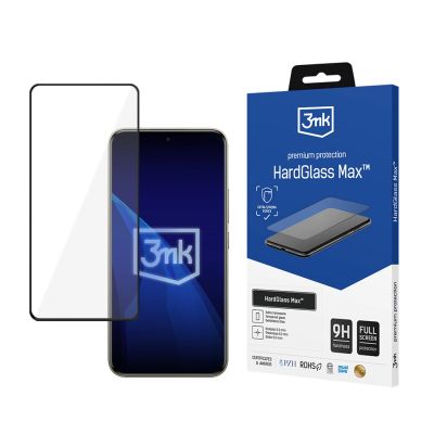 2. Verstärktes Vollbild-Schutzglas aus 3MK HardGlass Max, Schwarz, für Xiaomi Redmi Note 15 Pro+ 5G