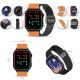 11. Gravity GT15-2 Smartwatch, oranges Silikonarmband + schwarzes Armband