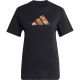 2. adidas Damen-T-Shirt mit Blumenmuster, Schwarz, KT2766