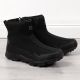 Schwarze, wasserdichte Herren-Schneestiefel DK
