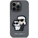 3. Karl Lagerfeld Saffiano Karl & Choupette Hülle für iPhone 14 Pro 6 - Silber